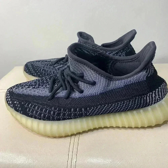 Yeezy Black and Gray Men's Shoes - Picture 2 of 12